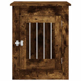 Dog Crate Furniture Smoked Oak 55x80x68 cm Engineered Wood 838327