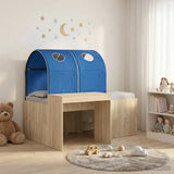 Bed with Tunnel 3 pcs Artisian Oak and Blue Engineered Wood 3423517
