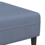 Fabric Sofa with Cushion Blue Corduroy fabric 3335134