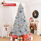 ZNTS 7 FT Artificial Christmas Tree, Unlit Christmas Pine Tree with 1150 Branch Tips and Sturdy Metal 47891443