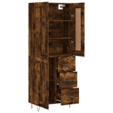 Highboard Smoked Oak 69.5x34x180 cm Engineered Wood 3200038