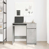 Desk Concrete Grey 86x49x76 cm Engineered Wood 861826