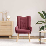 Armchair Wine Red 63 x 67 x 94 cm Fabric 42001827