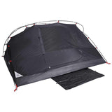 Camping Tent Dome 4-Person White Blackout Fabric Waterproof 94730