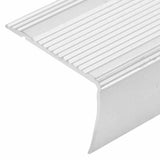 Stair Nosings in L-shape 15 pcs Aluminium 100 cm Silver 146756