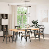 Dining Table Legs U-Shaped 2 pcs Anthracite 60x cm Steel 4012790