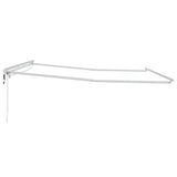 Awning Frame with LED Strip Lights White 500 x 350 cm Aluminium 313227