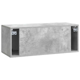 Wall-Mounted TV Cabinet Concrete Grey 78.5 x 31 x 30 cm 898208