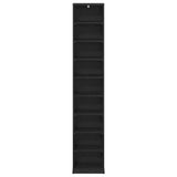 CD Cabinet Black Oak 33 x 23.5 x 175 cm Engineered Wood 8012644