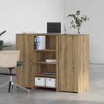 Reception Desk Artisan Oak 135x50x103.5 cm Engineered Wood 3324195