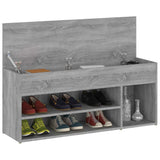 Shoe Bench Grey Sonoma 105x30x45 cm Engineered Wood 816057