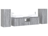 Bathroom Furniture Set 5 pcs Grey Sonoma 33 x 34.5 x 100 cm 3405999