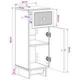 Bathroom Storage Cainet EDE Concrete Grey 30 x 31 x 80 cm 895948