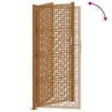 Garden Gate 100x200 cm Weathering Steel Cross Design 4101008