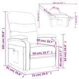 Massage Chair Cappuccino Faux Leather 342699