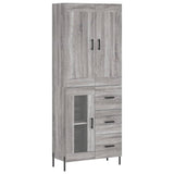 Highboard Grey Sonoma 69.5x34x180 cm Engineered Wood 3199951