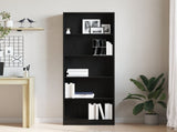 Bookshelf 60 x 24 x 176 cm Engineered Wood Black Oak 862468