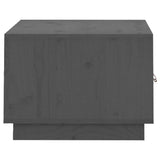 Coffee Table Grey 80x50x35 cm Solid Wood Pine 818252