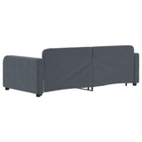 Daybed with Trundle without Mattress Dark Grey 90x190 cm 3197020