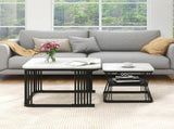 Nest of 2s Square Coffee Coffee Set Nesting Sofa Multi-functional End Side WF308436WAA