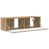 TV Wall Cabinet 98 x 31 x 29.5 cm Artisian Oak Engineered Wood 892247