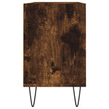 TV Cabinet Smoked Oak 103.5x30x50 cm Engineered Wood 826993
