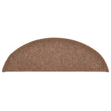 Carpet Stair Treads 15 pcs Brown 56x17x3 cm 322366