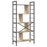 Bookshelf Sonoma Oak 75 x 30 x 156 cm Engineered Wood 883959