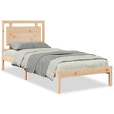 Extra Long Bed Frame without Mattress 100x210 cm Solid Wood 3309185