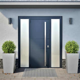 Garden Planters 45x45x75 cm 2 pcs Galvanised Steel 851105