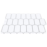 Decorative Stickers 20 pcs White Grey 30 x 30 x 0.8 cm 42021291