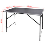 ZNTS Pasting Tables 3 pcs Foldable 140735
