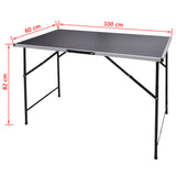 ZNTS Pasting Tables 3 pcs Foldable 140735