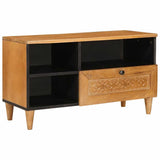 TV Cabinet with Drawer 80 x 33 x 46 cm Solid Mango Wood 4018097