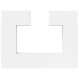 6 Piece TV Cabinet Set White Engineered Wood 3078698