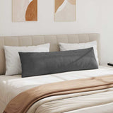 Sofa Pillows 2 pcs Dark Grey 145 x 40 cm Corduroy Fabric 42013861