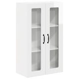 Wall Glass Cabinet PORTO High Gloss White 60 x 31 x 100 cm 885529