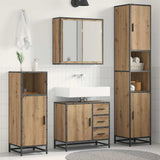 Bathroom Furniture Set 3 pcs Artisan Oak Engineered Wood 3402534