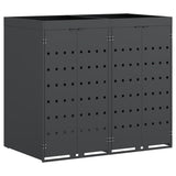 Wheelie Bin Storage for 2 Bins Anthracite 136 x 77.5 x 121.5 cm 3394743