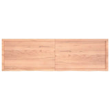 Wall Shelf Light Brown 200x60x cm Treated Solid Wood Oak 363730