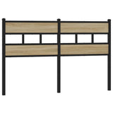 Replace Headboard Sonoma Oak 160 cm Iron and Engineered Wood 4017137