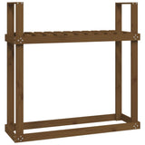 Firewood Rack Honey Brown 110x35x108.5 cm Solid Wood Pine 823860