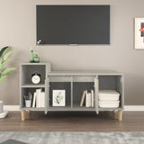TV Cabinet Concrete Grey 100x35x55 cm Engineered Wood 821176