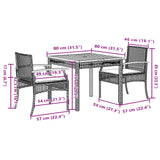 Garden Dining Set Grey 3213569