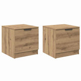 Bed Cabinet 2 pcs Artisan Oak 40 x 39 x 40cm Engineered Wood 880499