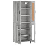 Highboard Grey Sonoma 69.5x34x180 cm Engineered Wood 3199631
