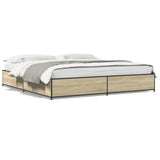 Bed Frame without Mattress Sonoma Oak 200x200 cm 3279823