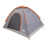 Camping Tent with Roof Grey and Orange 275 x 215 x 125 cm 42028634