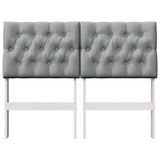 Upholstered Headboard Light Grey 120 cm Solid Pine Wood 879353