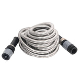 Garden Hose with Spray Nozzle Silver 0.6" 22.5 m Stainless Steel 154512
